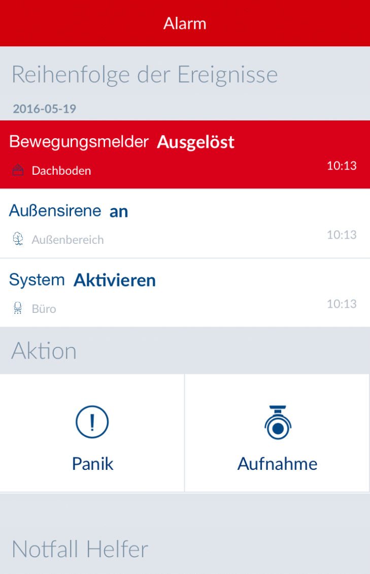 Test der Alarmierung per App bei der neuen ABUS Smartvest Alarmanlage.
